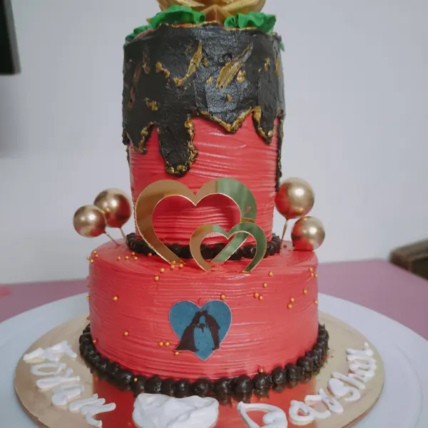 Elegant wedding anniversary cake Mumbai